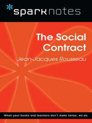 cover image of The Social Contract (SparkNotes Philosophy Guide)